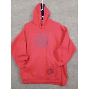 Asturias Hoodie Mens Extra Large Red Celtic Triskele Symbol Pullover Sweatshirt